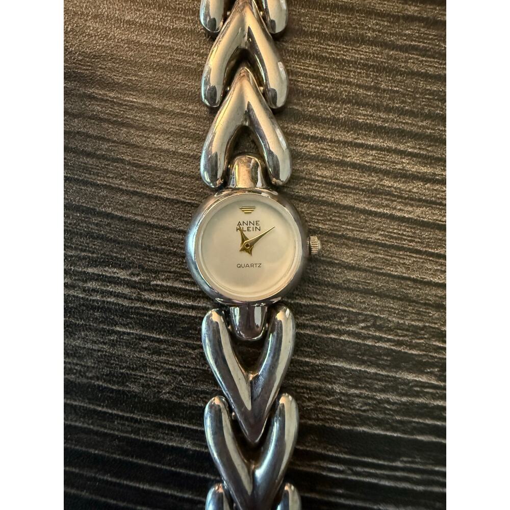 6/$25 Anne Klein Stainless Steel Silver Quartz Watch
